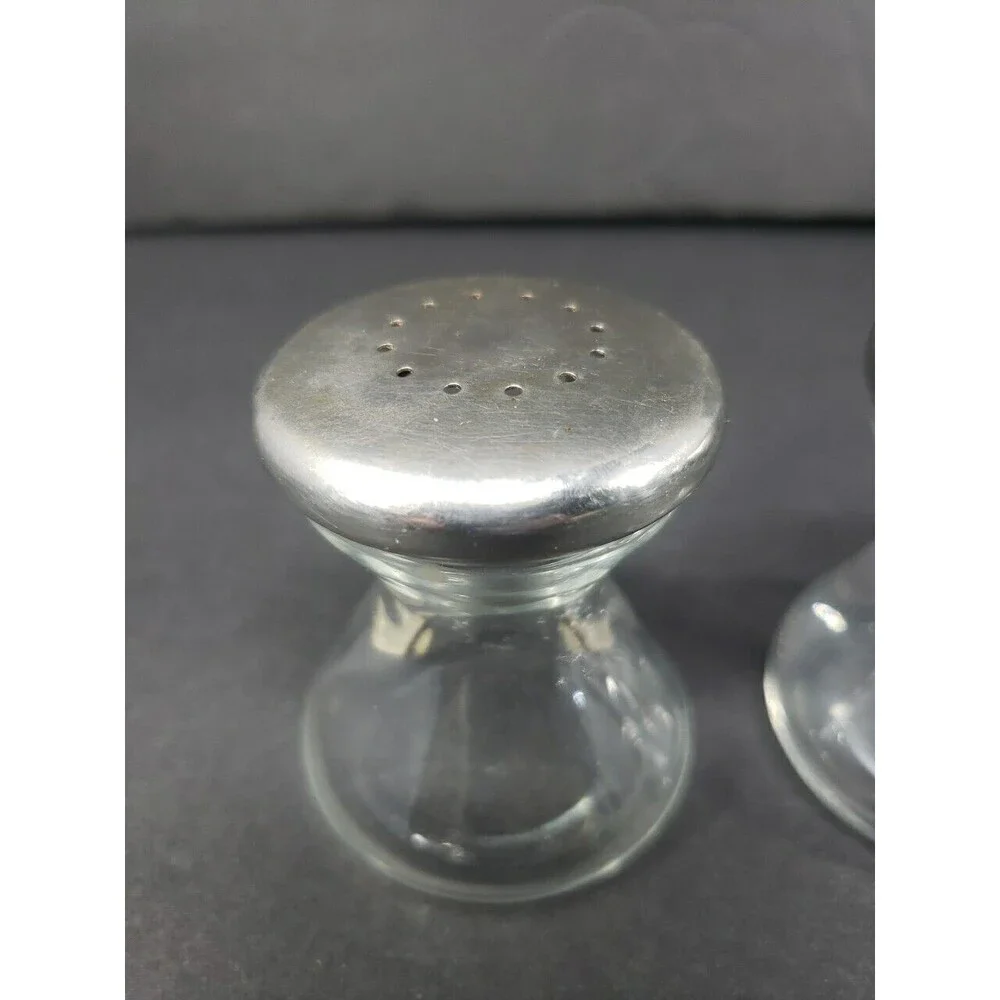 STAR TREK Style Hourglass Salt & Pepper Shakers Made in USA VTG MCM See Photos
